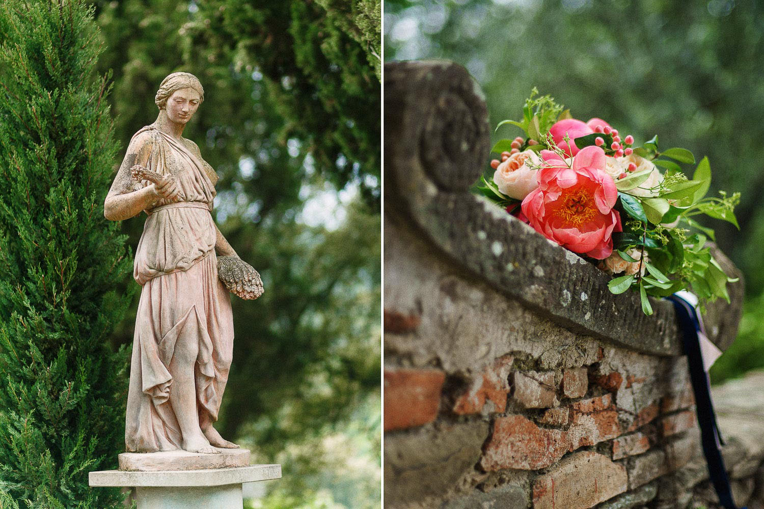 cerimonia e ricevimento per un matrimonio intimo nel chianti