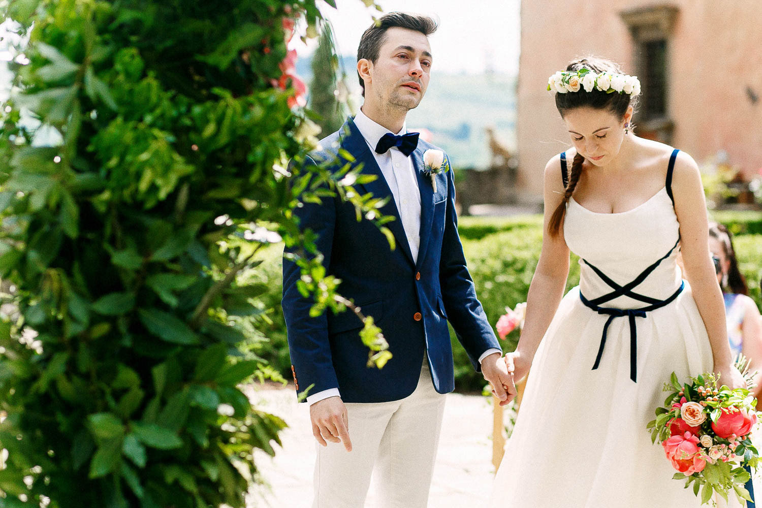cerimonia e ricevimento per un matrimonio intimo nel chianti
