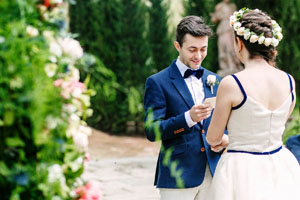 cerimonia e ricevimento per un matrimonio intimo nel chianti