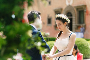 cerimonia e ricevimento per un matrimonio intimo nel chianti