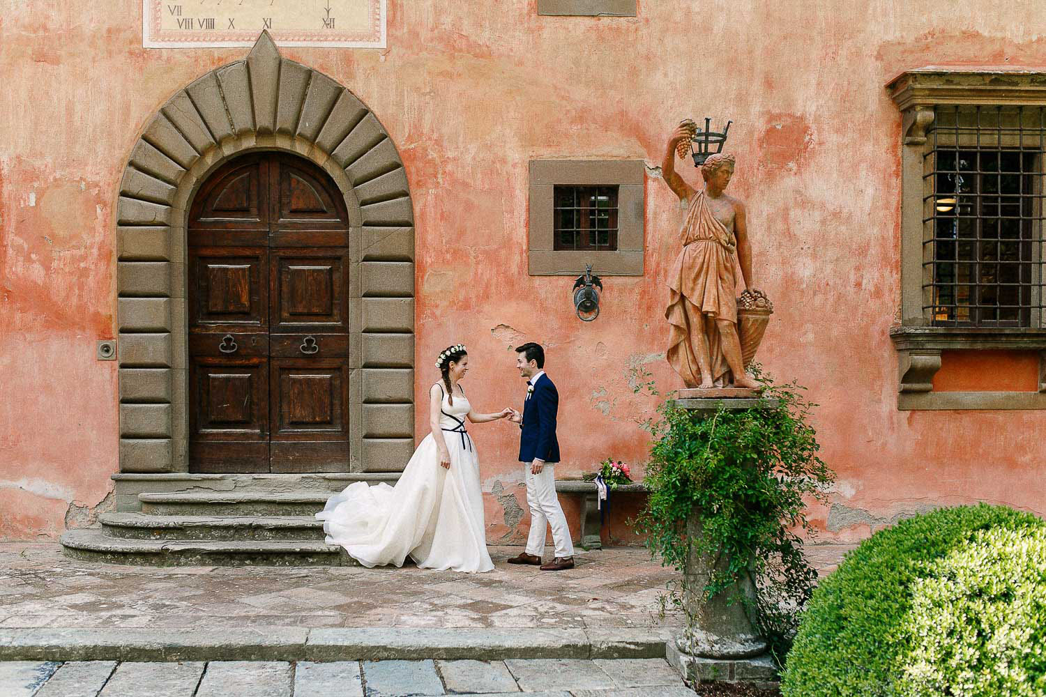 cerimonia e ricevimento per un matrimonio intimo nel chianti
