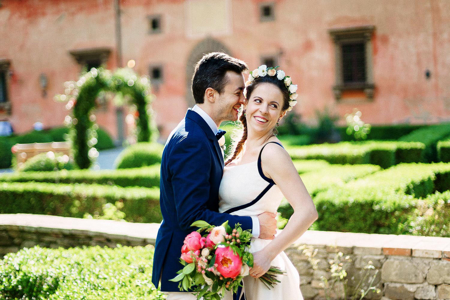 cerimonia e ricevimento per un matrimonio intimo nel chianti