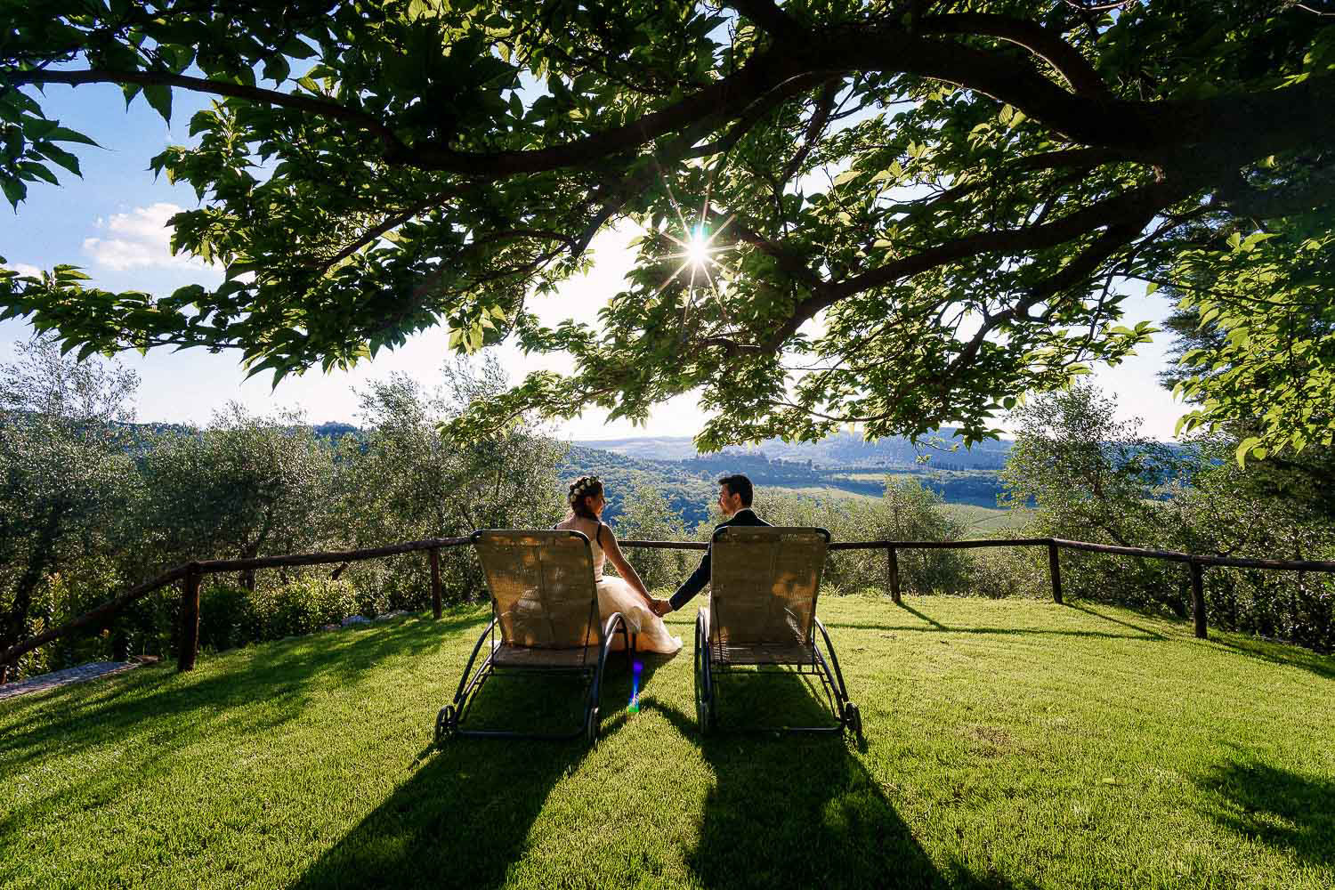 cerimonia e ricevimento per un matrimonio intimo nel chianti