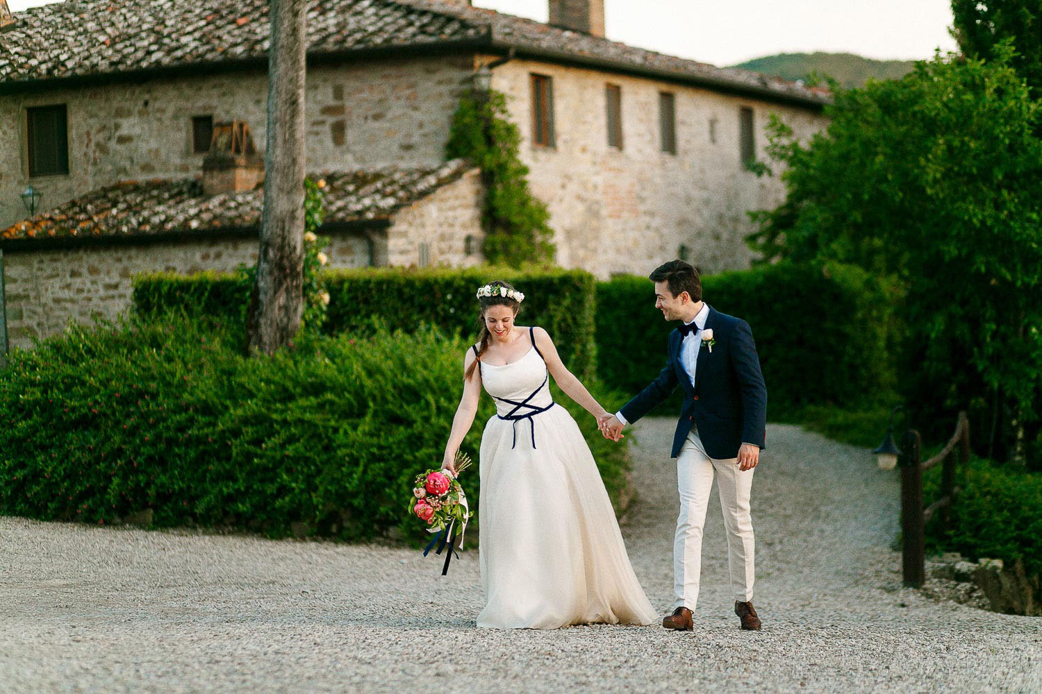 cerimonia e ricevimento per un matrimonio intimo nel chianti
