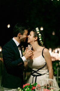 cerimonia e ricevimento per un matrimonio intimo nel chianti