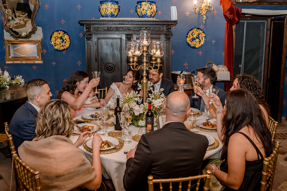 matrimonio nela villa di famiglia