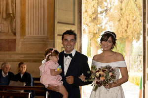 destination wedding in spring at rome