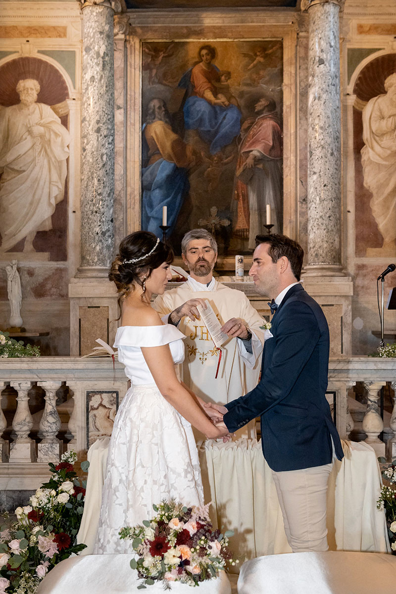 destination wedding in spring at rome