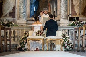 destination wedding in spring at rome