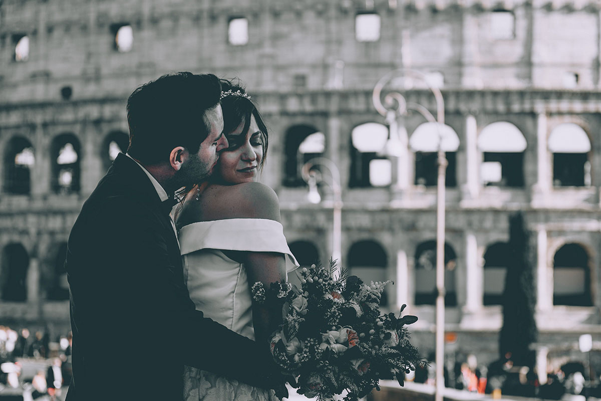destination wedding in spring at rome