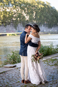 destination wedding in spring at rome