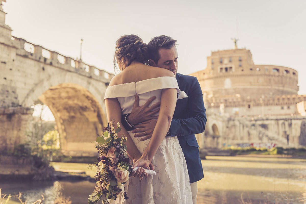 destination wedding in spring at rome