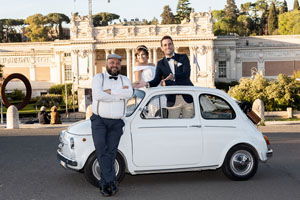 destination wedding in spring at rome