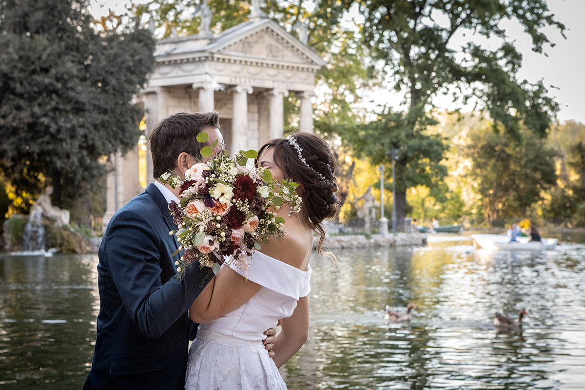 destination wedding in spring at rome