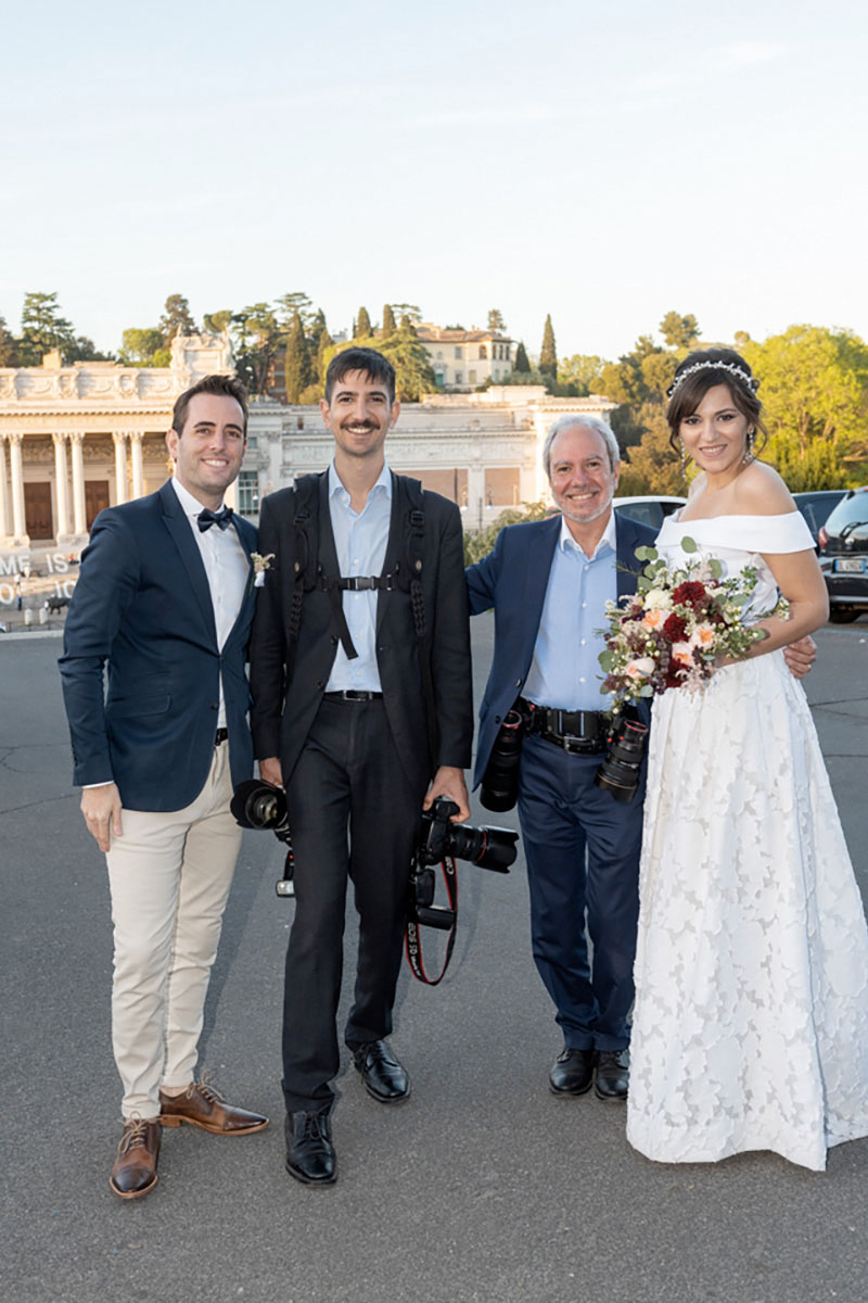 destination wedding in spring at rome