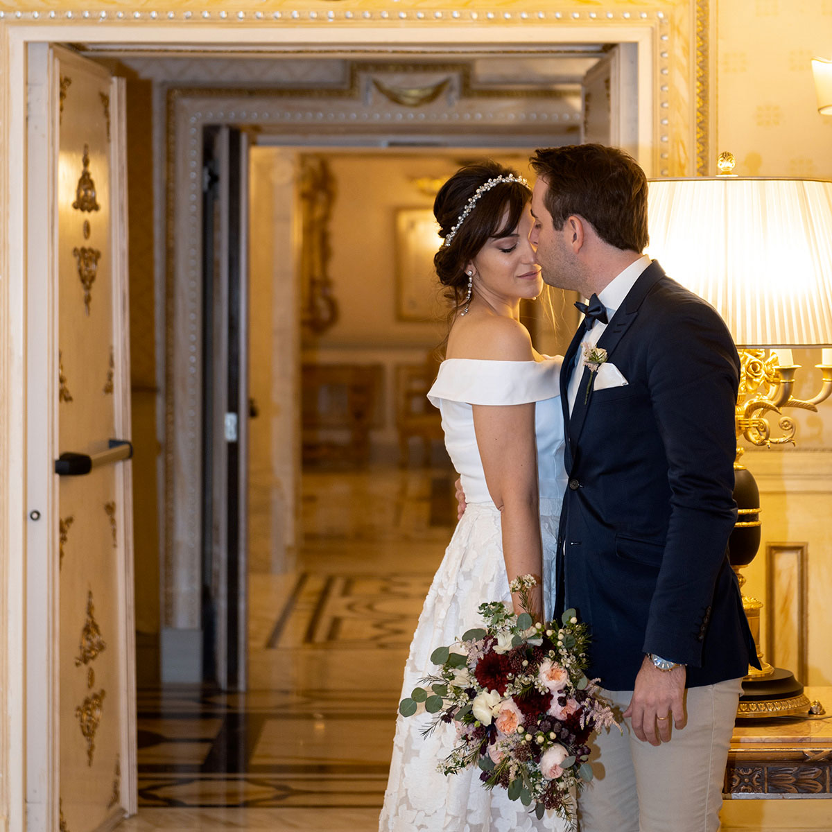 destination wedding in spring at rome