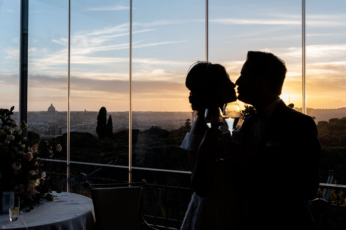 destination wedding in spring at rome