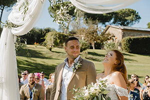 wedding and reception at Borgo di Tragliata