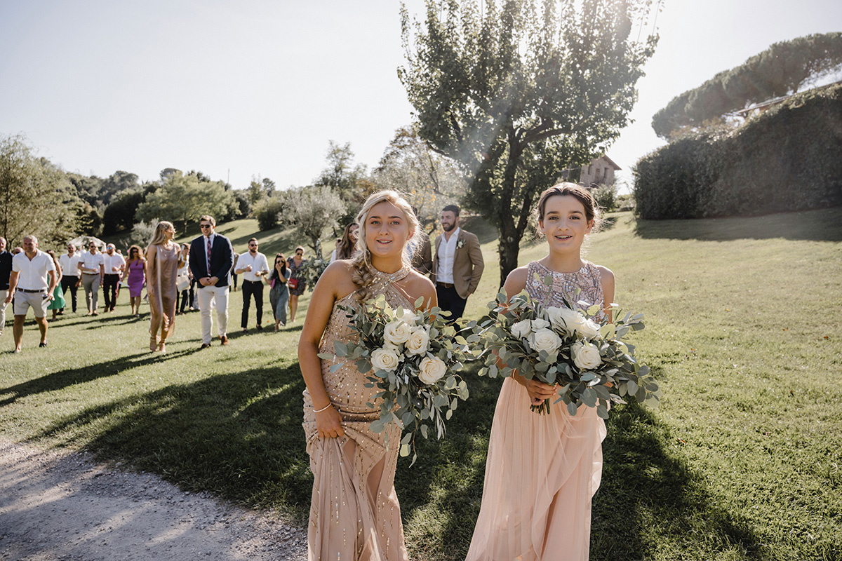 wedding and reception at Borgo di Tragliata