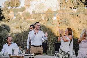 wedding and reception at Borgo di Tragliata