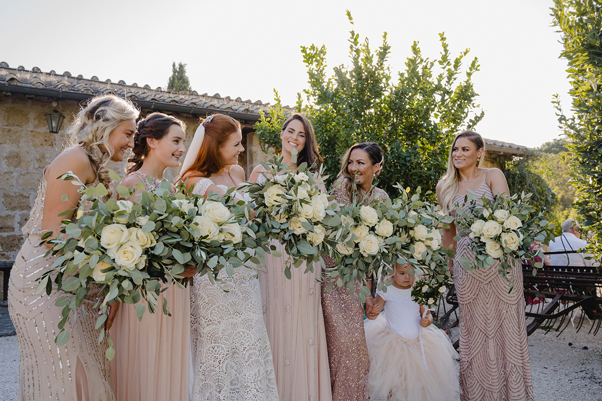 wedding and reception at Borgo di Tragliata