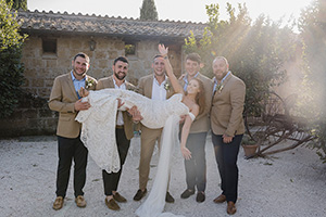 wedding and reception at Borgo di Tragliata