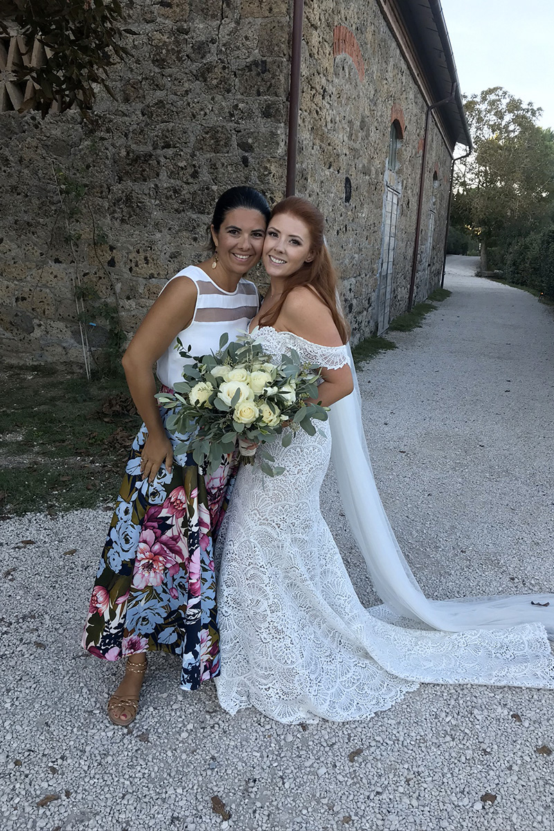 wedding and reception at Borgo di Tragliata