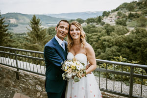 matrimonio in umbria con tema a papaveri