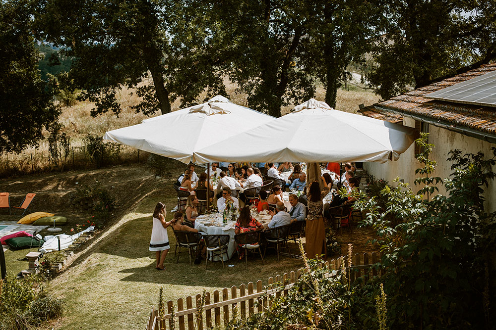 matrimonio in umbria con tema a papaveri