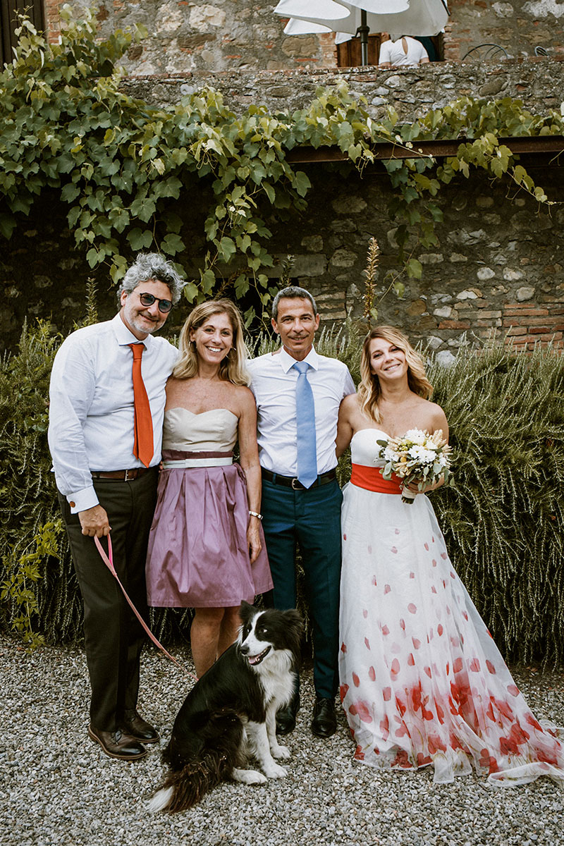 wedding in umbria Italy poppy theme