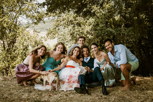 wedding in umbria Italy poppy theme