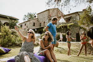 matrimonio in umbria con tema a papaveri