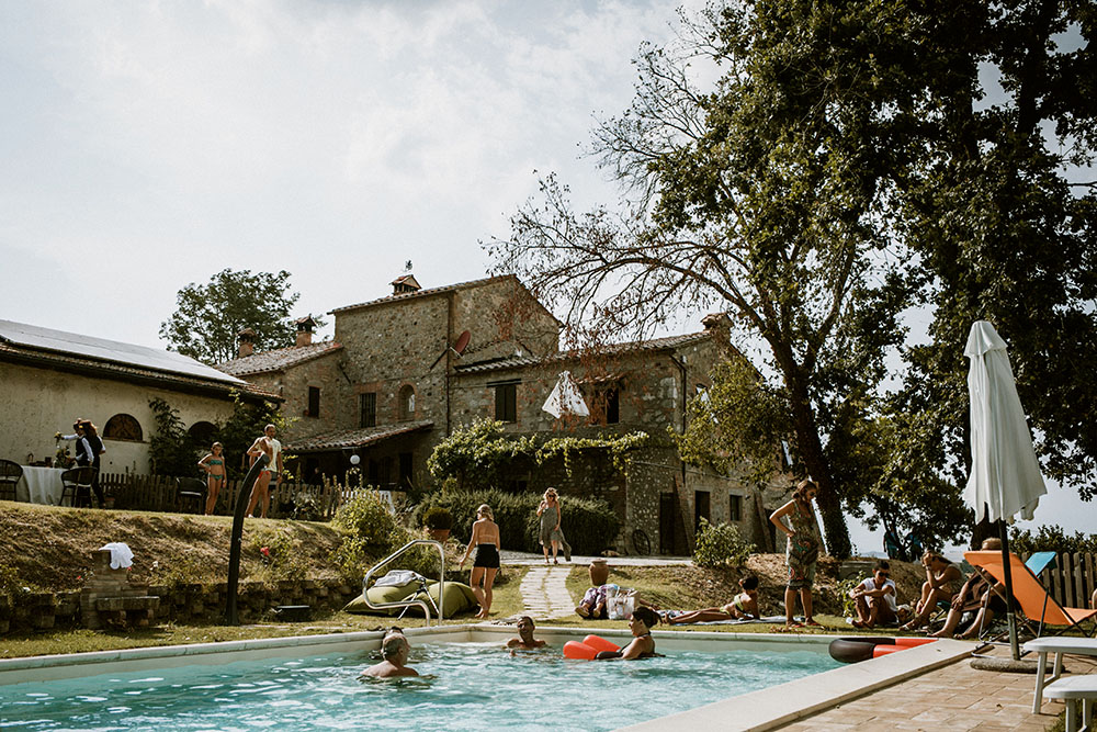 matrimonio in umbria con tema a papaveri