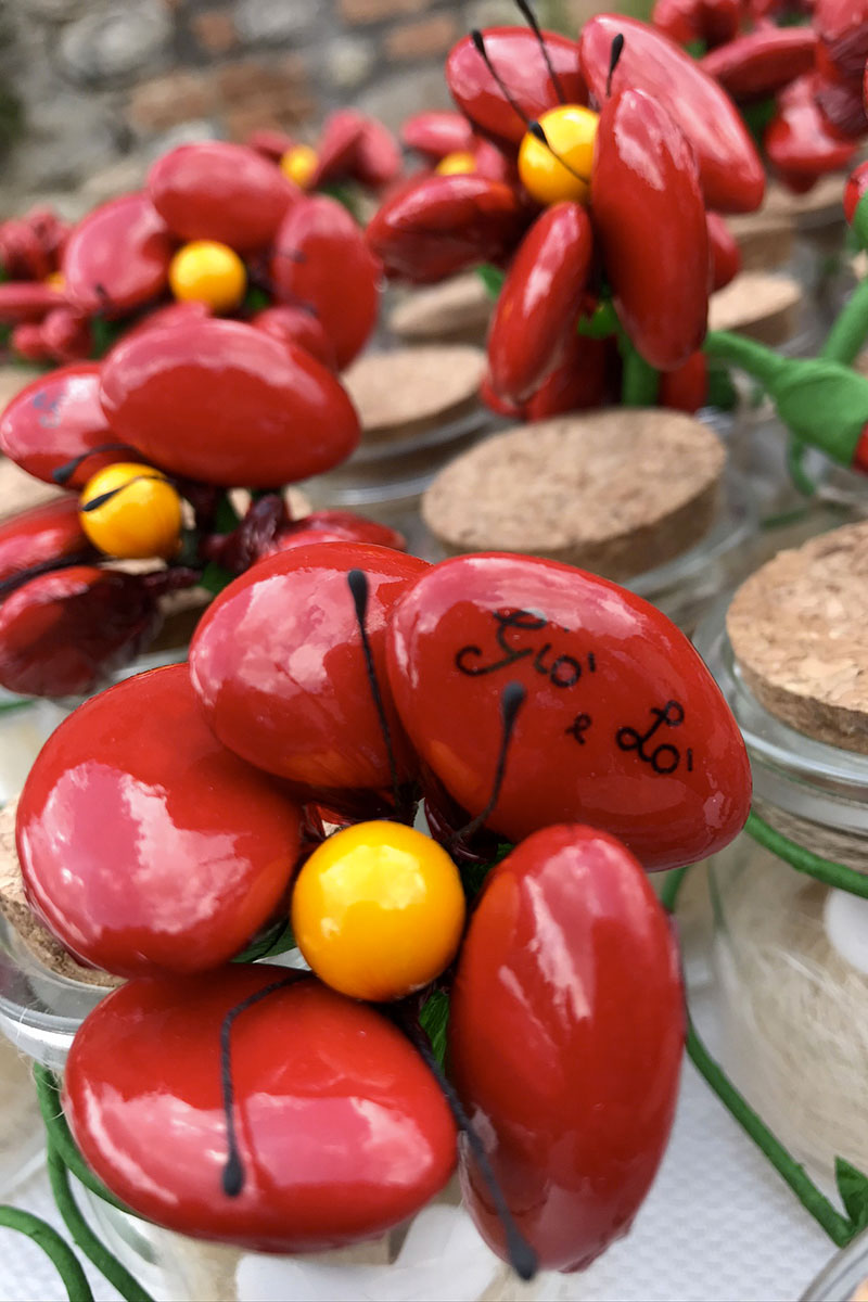 wedding in umbria Italy poppy theme