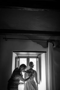 ceremony and reception in this old abbey in umbria