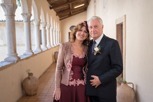 ceremony and reception in this old abbey in umbria