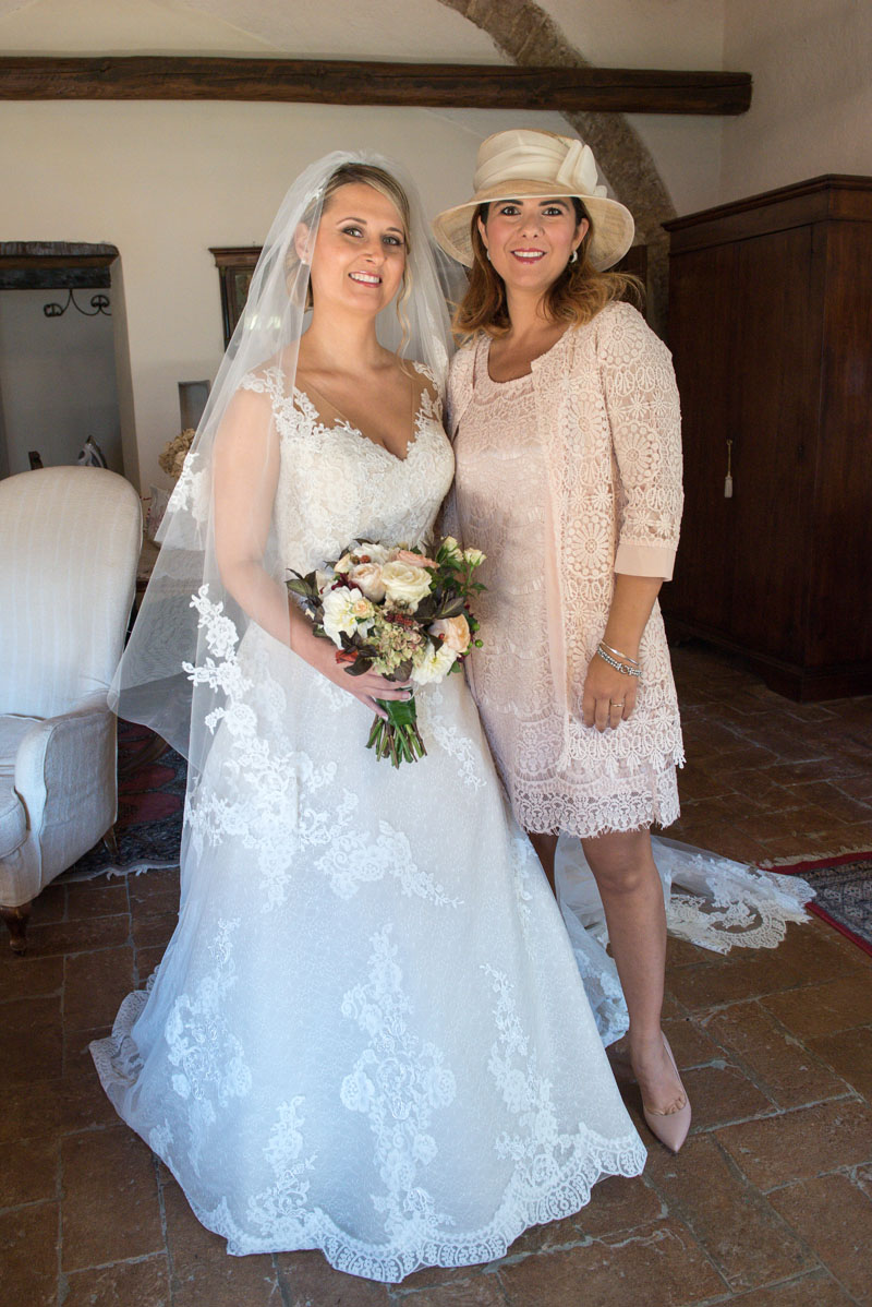 ceremony and reception in this old abbey in umbria