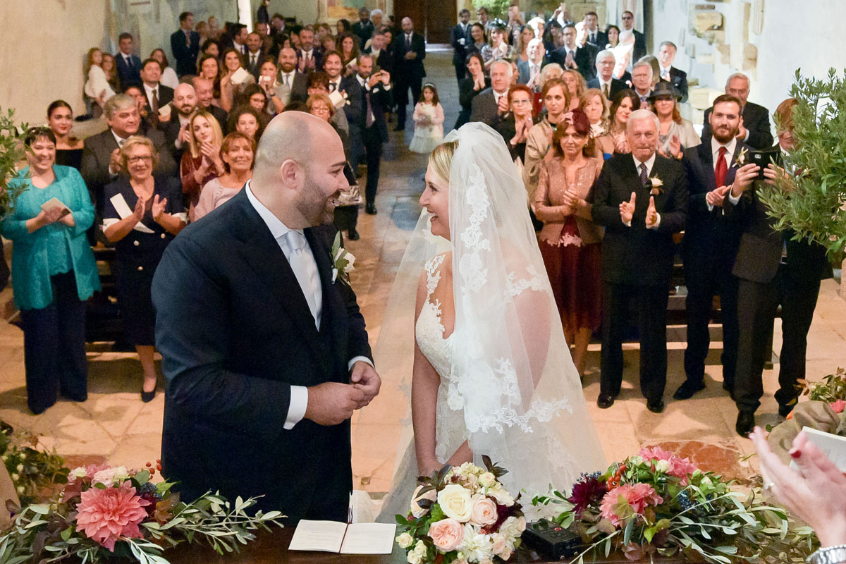 ceremony and reception in this old abbey in umbria