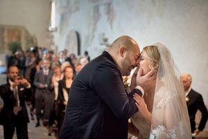 ceremony and reception in this old abbey in umbria