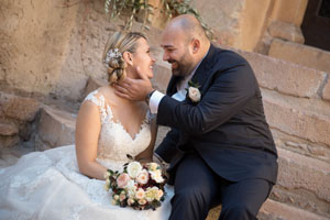 ceremony and reception in this old abbey in umbria