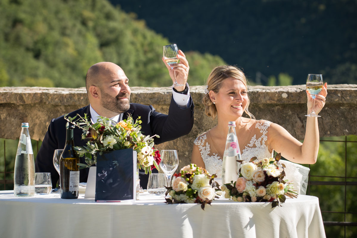 ceremony and reception in this old abbey in umbria