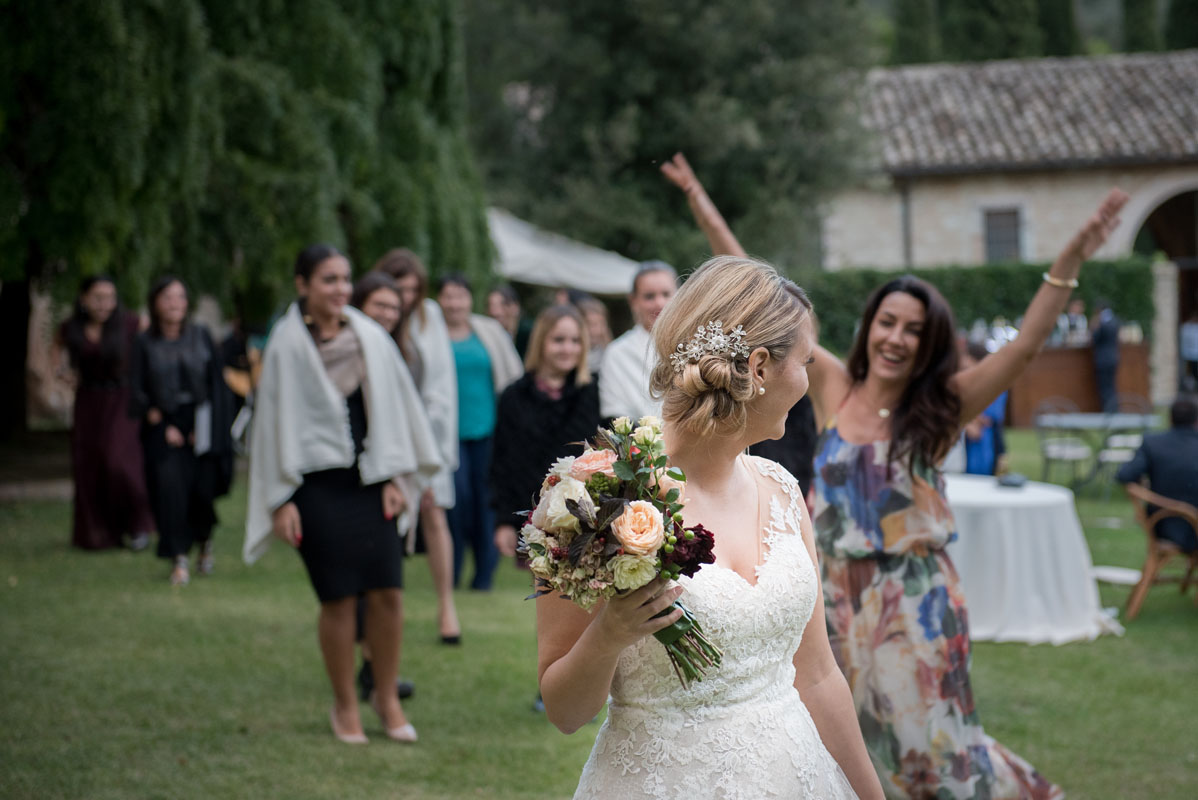 ceremony and reception in this old abbey in umbria