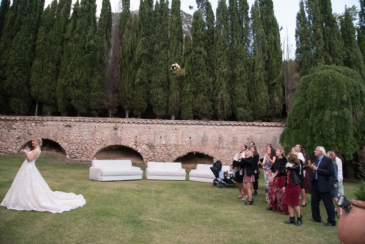 ceremony and reception in this old abbey in umbria