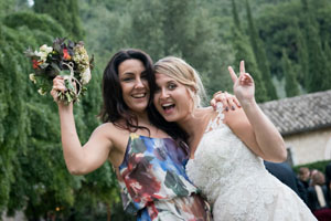 ceremony and reception in this old abbey in umbria