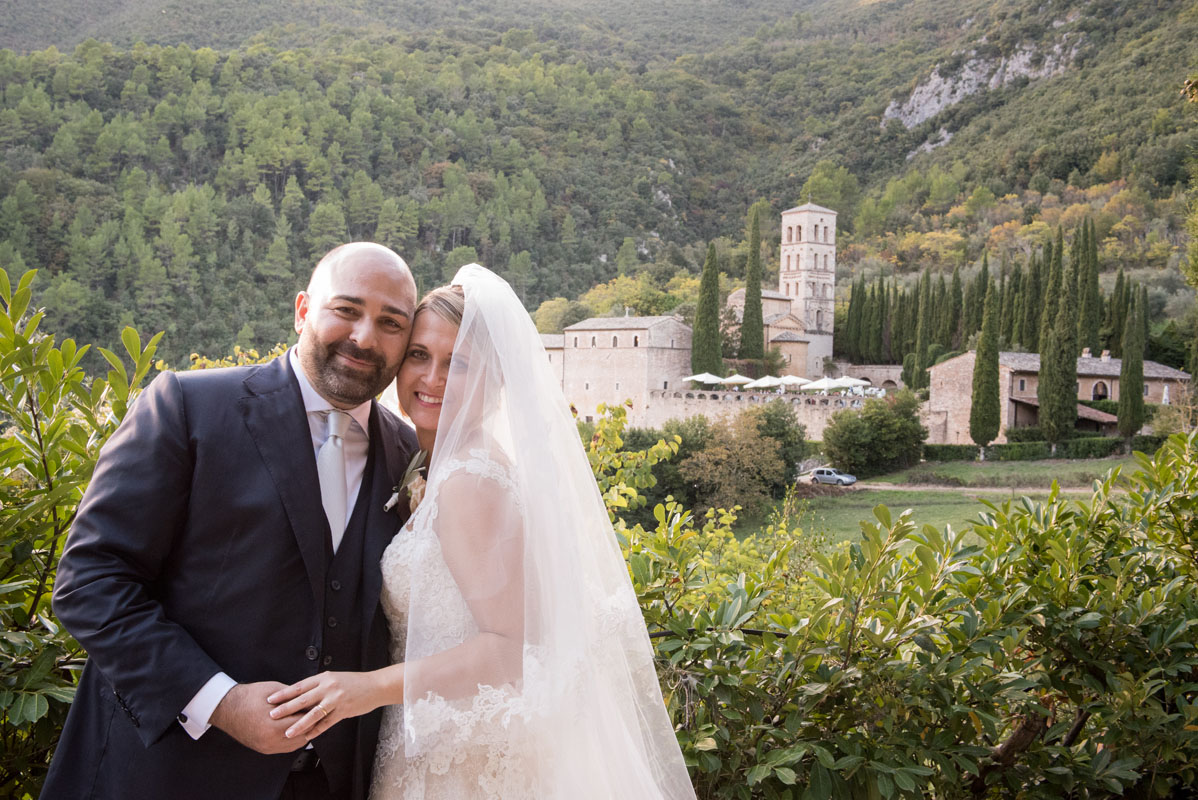 ceremony and reception in this old abbey in umbria