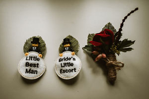 una coppia di sposi per un matrimonio romantico a roma