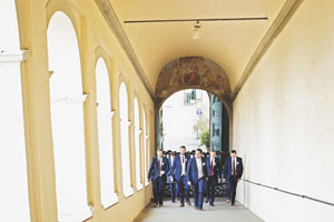 ceremony at la certosa reception at le piazzole