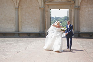 cerimonia alla Certosa di Firenze e ricevimento a villa le piazzole