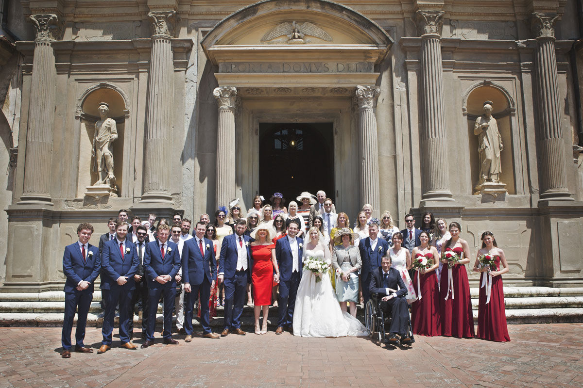 ceremony at la certosa reception at le piazzole