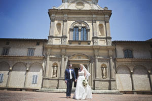 cerimonia alla Certosa di Firenze e ricevimento a villa le piazzole